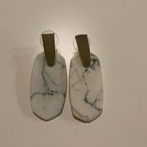 Kendra Scott Earrings | Aragon Marble Gold